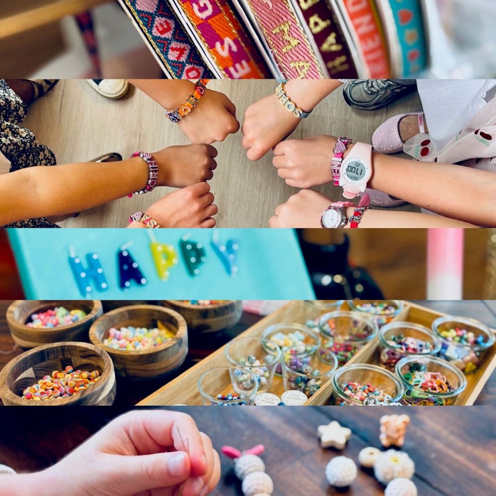 Kreativer Kindergeburtstag Schmuckparty © Kölnkreativ Bastel-Atelier
